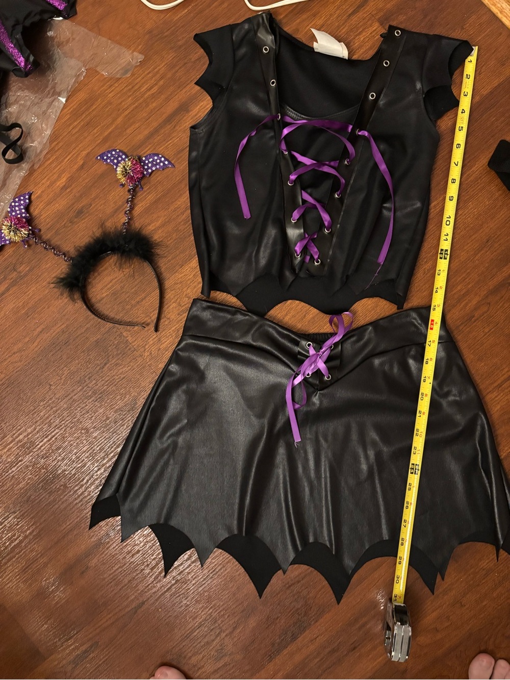 California Costumes Black and Purple Batette Halloween Costume Set
